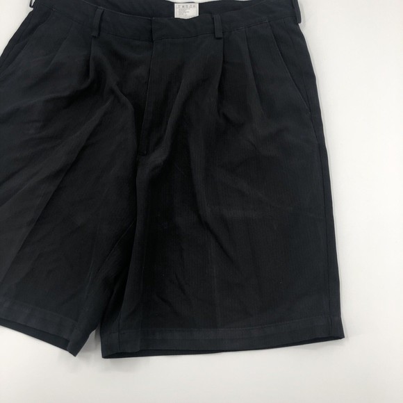 Nike Golf Mens 36 Pleated Bermuda Shorts Black Dri Fit 4 Pocket 9" Chino 186264 - Picture 6 of 9